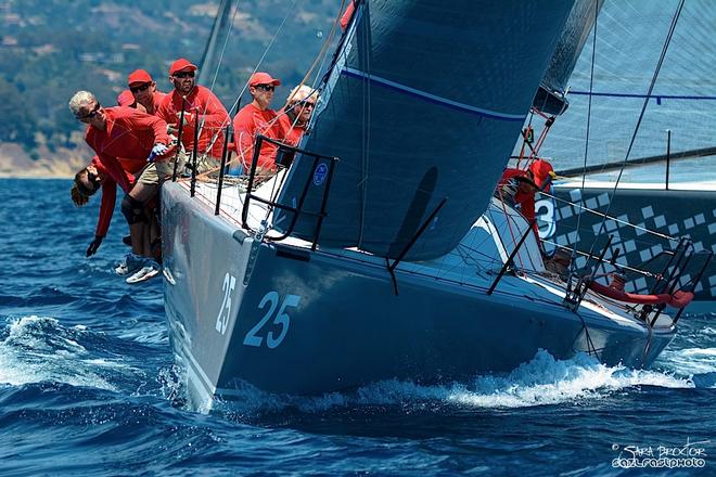 Although a Corinthian entry, Voodoo Chile sailed brilliantly in taking third place overall.  - Farr 40 West Coast Championship  © Sara Proctor http://www.sailfastphotography.com